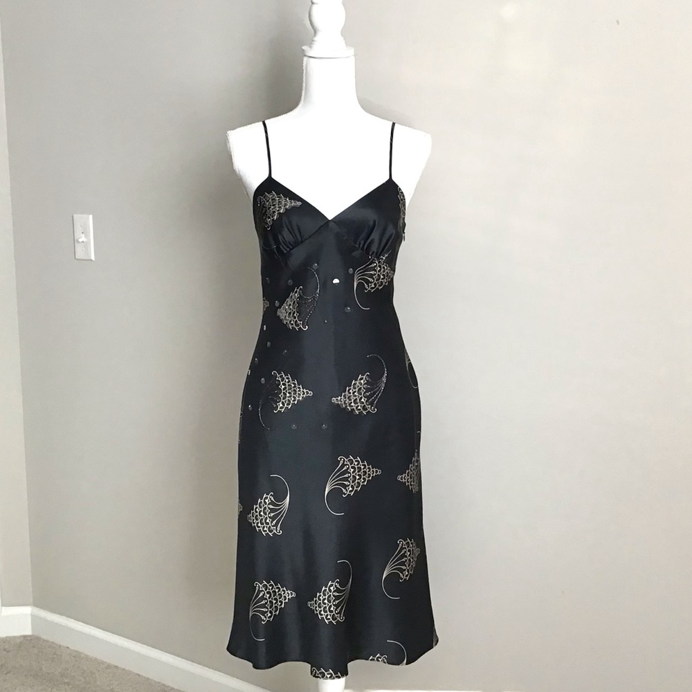 Rare Vintage Early 2000s Silk Embellished Dress ALT. ASO Gilmore Girls - Picture 12 of 15